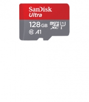 کارت حافظه Ultra SanDisk microSDXC با ظرفیت 128GB کلاس 10/UHS-I U1 سرعت 100MB/s با آداپتور SD